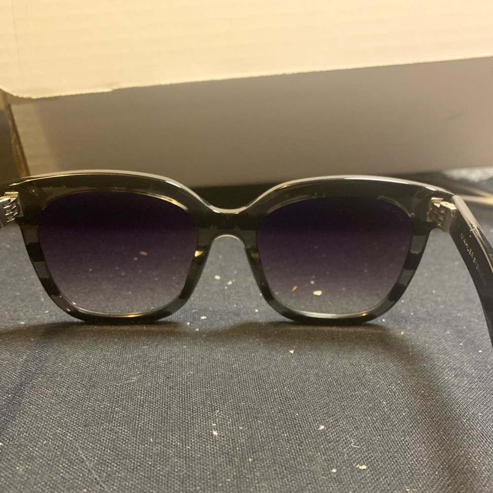 Italian Sunglasses made in Italy 🇮🇹 Black Tortoiseshell Sunglasses - Picture 2 of 7